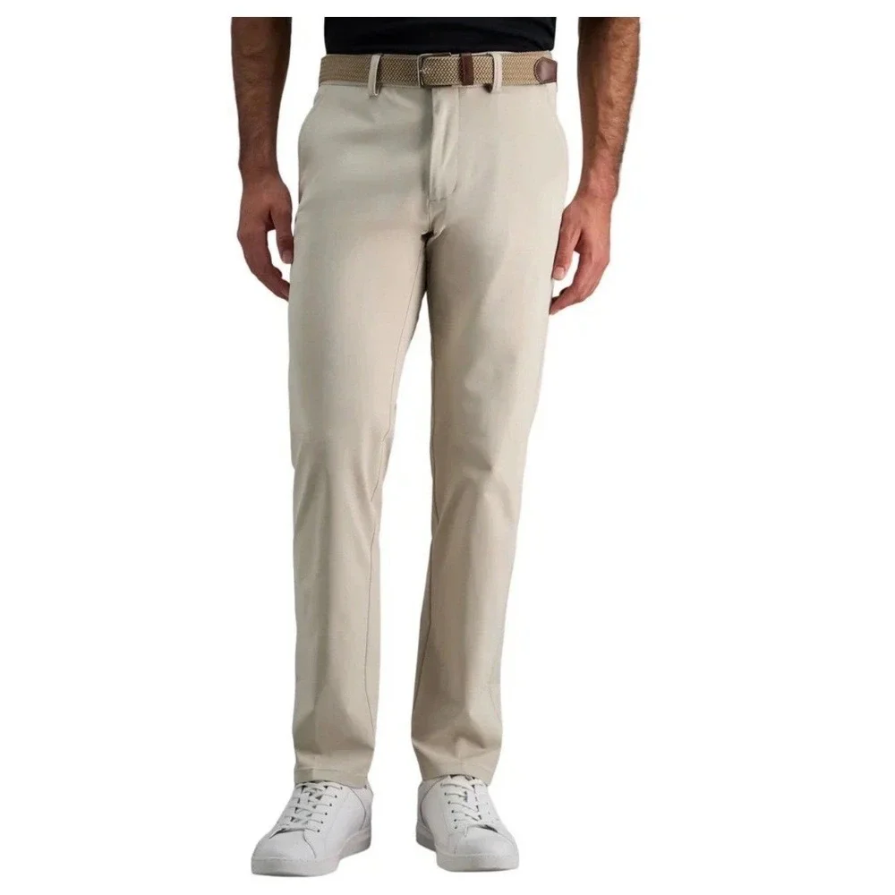 NWT Kenneth Cole Reaction Techni-Cole Performance Pant Tan Modern Fit 38x32 Golf